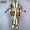 Kimono Africa Summer Boho Print Beach Outfit for Women Cover-Up Long Coat Maxi Dress Elegant