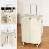 Luggage Multifunctional Aluminum Frame Luggage with USB Cup Holder Trolley Case Female 20 24 26 inch Boarding Suitcase Rolling Luggage