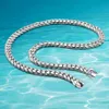 Fashion 10mm Neck's Necklace Sterling Sterling 925 Gioielli Cuban Link Chain Handome Cool Male Neck Regalo X0509234D