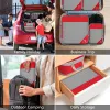 Tassen 3/6pcs gecomprimeerde verpakkingsblokjes reisopslag organizer set met schoentas mesh visuele bagage draagbare lichtgewicht kofferzak