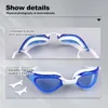 Phmax Swim Eyewear Anti-Fog Swimming Glasses Silica Gel Tape No Hailing UV Protect