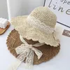 Beralar Modaya uygun yaz plaj şapkası Kadınlar için Dantel Kelebek Tatlı Kadın Açık Güneş Koruyucu Kapak Hediyesi