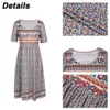 Plus Size Bohemian Dress for Women Clothing Summer Sexy Oversized Loose Long Skirt for Female Elegant Vestidos Rode 240409