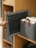 Boîte de rangement des vêtements de fenêtre visibles de stockage;Tri de garde-robe pliable et boîte d'organisation;Boîte de rangement des sous-vêtements légers