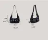 Nigedu fi Schulter -Achselhöhlen -Tasche für Frauen neigen weiblich einfaches kleines Taschen Design PU Leder Achselhandtaschen und Geldbörsen E4QR#
