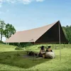 Tentes et abris Naturehike extérieur camping randonnée solaire abri étanche à la canopée upf2000 noir enduit en revêtement noir hexagone sunshade pu18000