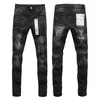 Jeans de marca roxa American High Street Jeans Hole Ruin Robin Religion Pants pinta Devento mais alto 96669