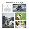 Tag étiquette d'identification pour animaux de compagnie personnalisée Tags Tags gratuits accessoires de collier en acier en acier inoxydable personnalisé.