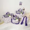 Tassen mama tas nieuwe naad baby kinderen kleuterschool schooltas met hangschattige baby bloemen bloemen single schouder messenger handtassen voor vrouwen