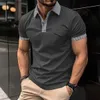 Camisas para hombres Summer NUEVA Camisa de manga corta para hombres Camisa Ron Camiseta Hombres Bolsas Avistables Camisa amigable para hombres YQ240422