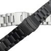 Espessamento sólido 5,5 mm 316l aço inoxidável Bandas de vigia prata 22mm 24mm 26mm Metal Watch Straps Watches Watches Bracelet 240422