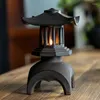 Ljusstake Cast Iron Antique Lamp Creative Holder Retro Desktop Ornament Tea Room Spise Pendant Special