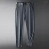 Męskie spodnie Baisheng duży, swobodny kolor otyły biznes