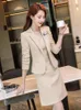 Work Dresses Formal Uniform Designs Blazers Set For Women Business Wear Suits With Dress And Jackets Coat Ladies OL Styles