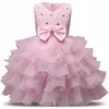 New children's wedding dress performance dress bow girls dress