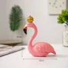 Par prydnad levande kreativt nordiskt rum skrivbord hem handgjorda harts flamingo staty hantverk dekoration