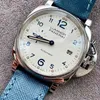 Pannerai Watch 럭셔리 디자이너 Lu Min Nuo du er 시리즈 자동 기계 남성 캘린더 42mm 빛나는 PAM00906