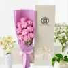 石鹸の花の装飾ローズハンドメイドクリエイティブデザインバレンタインデーギフト11pcs保存シミュレーションフラワーブーケボックスウェディングパーティーの装飾