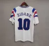 1998レトロバージョンフランスサッカージャージー96 98 02 04 06 Zidane Henry Maillot De Foot Soccer Shirt 2000 Home Trezeguet Football Dirumre
