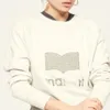 Hoodie امرأة Marant Hoodie الكلاسيكية مطبوعة تيري مصممة من النوع الثقيل من الأزياء القطن سترة النساء ملابس ملابس عالية الجودة مزاج متقدم طويل الأكمام الطويلة