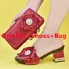 Dress Shoes African Women Wedding And Bag Set Decorated With Rhinestone Sales In Matching Nigerian