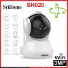 Kameror Ny SH020+ med 3,6 mm lins WiFi 3MP 1296P Wireless PTZ IP AI Auto Tracking Human Detection Night Vision Surveillance Camera