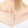Pendants Balmora 925 STERLING Silver Simple Cross Pendant pour femmes hommes Lover Fashion Christian Jewelry Accessoires sans chaîne