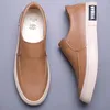 Casual Shoes Men Business Leather Soft Bottom Loafers Driving Flat Moccasins Slip On Male Footwear Zapatillas SS23871