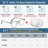 Clloio 3 in 1 Magnet Clip Glasses Frame Men Women Myopia Prescription Glasses Optical Sunglasses Eyewear 240403