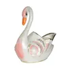 Figurine decorative Swan Tinket Boxy Gioielli Contenitore Pentola per uccelli Figurazione Tabletop Decorazione Metal Craft