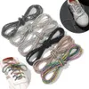 1PC 100120140160 cm moda luksusowe sznurowiny Rainbow Diamond Shoelace Casual Placing Tramery okrągły sznurowanie 240419