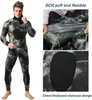 Muta m neoprene mimetico camouflage tuge da uomo diviso scuba salsa di surf di pesca per la pesca per nuoto freddo 240409 240409