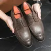 Zapatos de vestir negocios de cuero formal de cuero de cuero bajo color sólido color de boda sólido Oxford Oficina puntiaguda A109