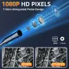 Câmera de endoscópio industrial de câmeras Inskam 1080p 4,3 polegadas IPS Câmera de inspeção de carro de lente única com 8 mm IP67 Impervenção d'água 8 LEDs