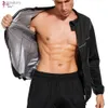 Женские спортивные костюмы Sexywg Mens Loass Loass Jacket Куртка серная рукав теплый куртка сжигает жир YQ240422