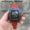 Смотреть Richamill Luxury Date для Mens Mechanical Star's Spart Spart RMS35-02 Мужское и женское дизайнерские марки-дизайнер