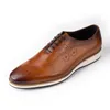 Chaussures décontractées pour hommes styles de baskets pour hommes en cuir authentiques marchant de haute qualité confortable plate durable