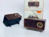 Radio Bluetooth5.0 Bezprzewodowy głośnik FM ciężki bas stereo subwoofer retro dźwiękowy drewniany głośnik nostalgiczny głośnik kwiatowy