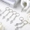 Chains 30Pcs Musical Note Key Chain Metal Music Symbol GClef Key Ring Keychain