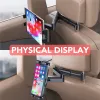 Stands 13 Inch Tablet Car Headrest Back Seat Holder 360 Rotate Large Size Clip Mount Longe Arm Universal 413 inch Phone Tablet Stand