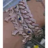 Sterling Silber Auge/Kreuzform mit VVS Baguette Moissanit Diamond Armband Kubanische Kettenglied für den Menschen HipHop Schmuck