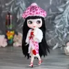 Dolls Icy DBS Blyth Doll BJD Corpo articular White Skin Cute Bun Face Terne 1/6 Toy 30cm Garota Gift Anime