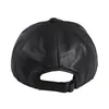 Ball Caps BOONJOVIA Unisex Genuine Premium Goatskin Leather Baseball Cap Women And Men Real Hat Cotton Lined Adjustable Black