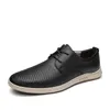 Casual Shoes Italian Brand Men's Sports Anti Slip Wear-resistant Soles Leather Low Top Free Delivery