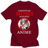 Camisas 2021 Mães cristãs mais quentes contra o anime Casais confortáveis Tees Hip Hop Tshirts streetwears unsiex roupas novas roupas novas