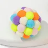 Spielzeug 5pcs Katze necken Spielzeugball Fluffy Pet Cat Spielzeug farbenfrohe selbst unterhaltsame Katzenprodukte Accessoires Plüsch Bouncy Chase Bälle