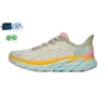 Hokah One Bondi Clifton 8 Chaussures de course Hokahs Sneaker Cool Gris Triple noir blanc orange Amber jaune Gobelin Blue Red Femmes Outdoor Trainer