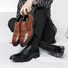 Casual Shoes Leather Fashion Men All-match Stylish Business Footwear Pointed Toe Male Oxfords Brand Coiffeur