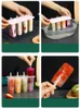 Baking Moulds 1pc Transparent 4-grid Ice Mold With Lid Diy Homemade Cream & Popsicle For Children
