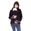 Zaini inverno vestiti di maternità moda papà giacca porta trasportatore canguroo con cappuccio di maternità calda cappotto per abbigliamento per donna incinta